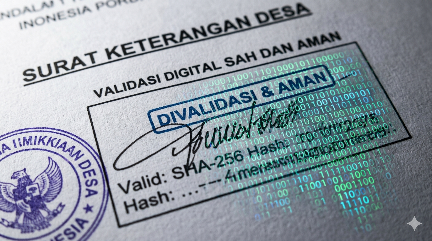 Keamanan Data Desa Digital gemini generated image 74dg9s74dg9s74dg