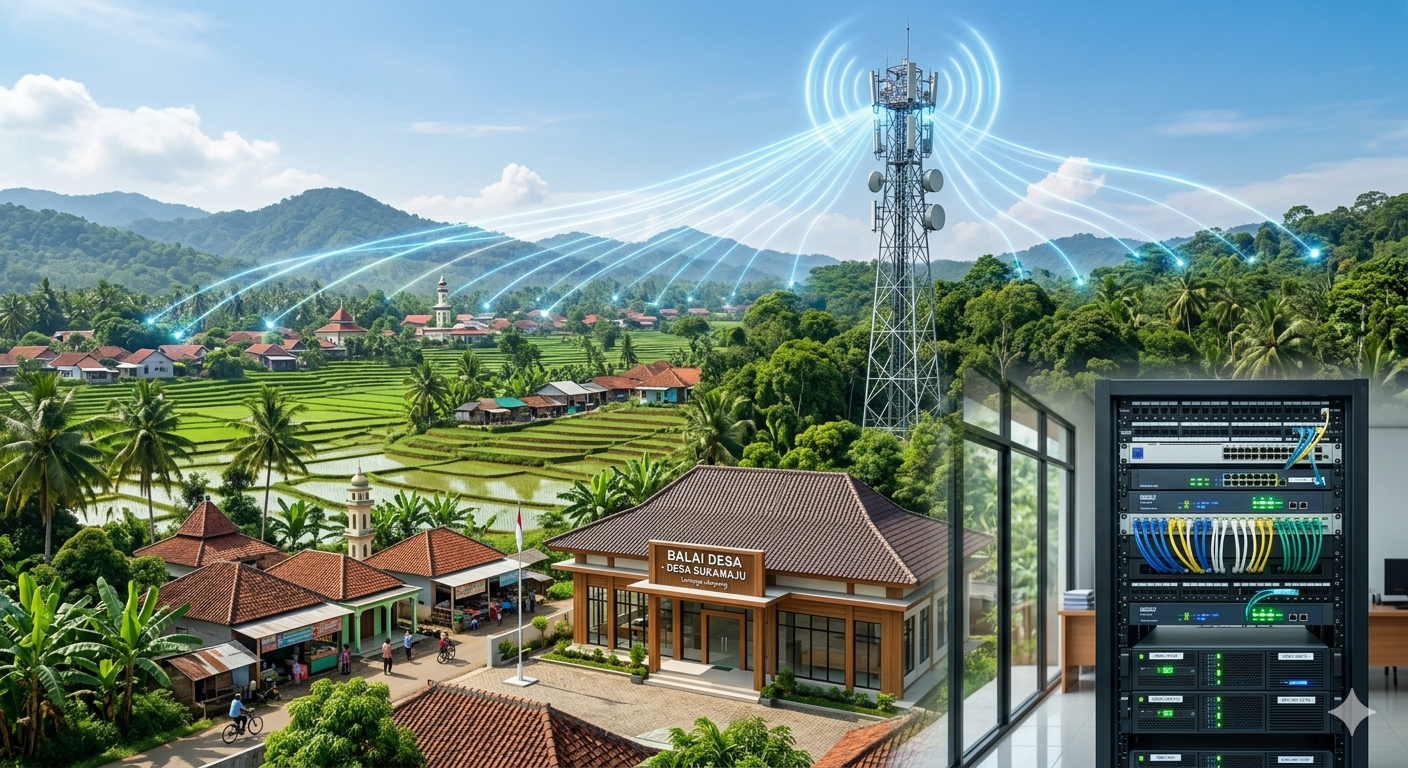 Infrastruktur Teknologi Desa gemini generated image m982ovm982ovm982