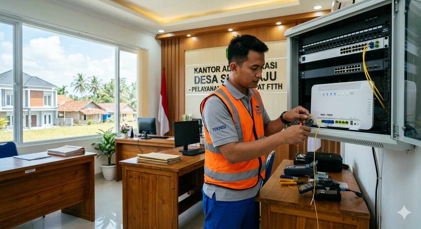 Infrastruktur Teknologi Desa gemini generated image t5yj2wt5yj2wt5yj
